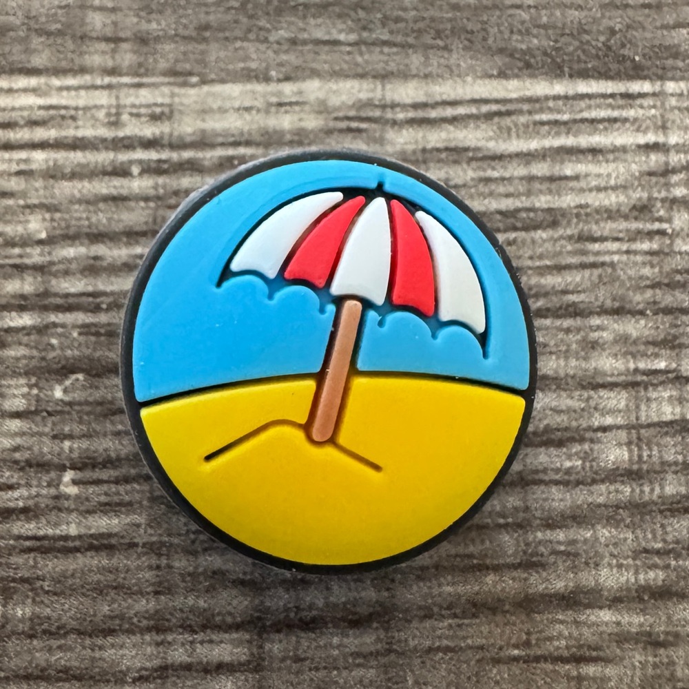 Beach Umbrella CROCS Jibbitz Shoe Charm 5/$20
